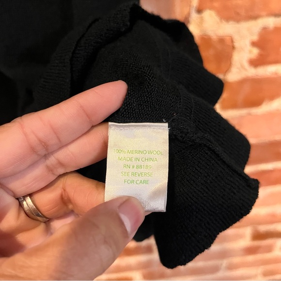 Lilly Pulitzer Helena Dress 100% Merino Wool Black Size Small - Picture 5 of 9